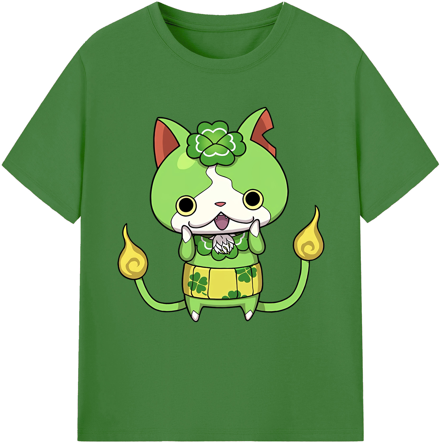 （画像用） 妖怪ウォッチ Yo-kai Watch レディースカジュアルプリントTシャツ（綿100％）